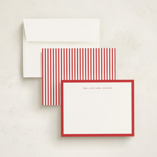 This is a apple personalized stationery thank you cards with standard by Pati Cascino called rambla printing on signature in 4.25x5.5