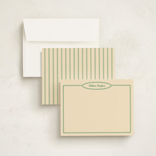 This is a turf personalized stationery thank you cards with standard by Natalie Rae called the oval printing on signature in 4.25x5.5