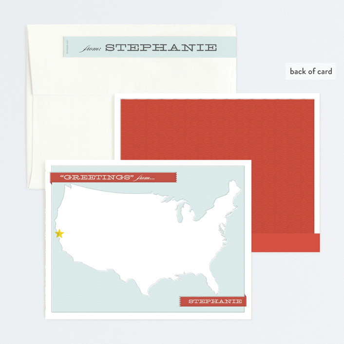 Greetings From Personalized Stationery by Ann Gardner Minted