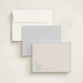 This is a sky personalized stationery thank you cards with standard by Sabrin Deirani called disney winnie the pooh printing on signature in 4.25x5.5