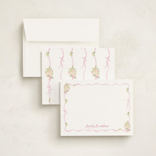 This is a charlotte personalized stationery thank you cards with standard by Creo Study called cottagecore printing on signature in 4.25x5.5
