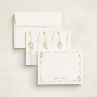 This is a penelope personalized stationery thank you cards with standard by Creo Study called cottagecore printing on signature in 4.25x5.5