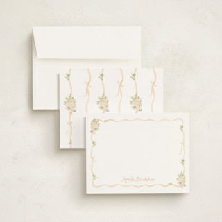 This is a eloise personalized stationery thank you cards with standard by Creo Study called cottagecore printing on signature in 4.25x5.5