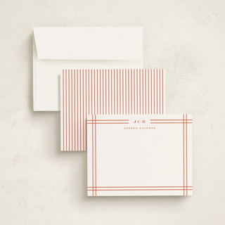 This is a deadline personalized stationery thank you cards with standard by Yuliya Evseeva called modern lines printing on signature in 4.25x5.5