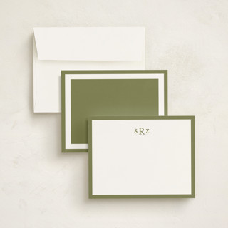 This is a grassland personalized stationery thank you cards with standard by Ani Somi called theodore printing on signature in 4.25x5.5