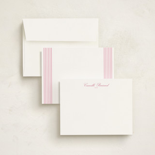 This is a peony personalized stationery thank you cards with standard by Megan Davis called winslow printing on signature in 4.25x5.5