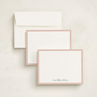 This is a cotton candy personalized stationery thank you cards with standard by Ani Somi called crayon writing printing on signature in 4.25x5.5