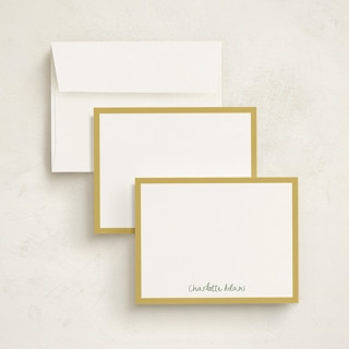 This is a lemon drop personalized stationery thank you cards with standard by Ani Somi called crayon writing printing on signature in 4.25x5.5