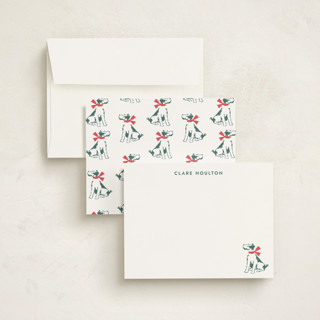 This is a evergreen personalized stationery thank you cards with standard by Megan Davis called pawfect printing on signature in 4.25x5.5