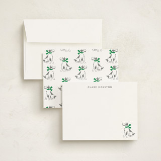 This is a pebble personalized stationery thank you cards with standard by Megan Davis called pawfect printing on signature in 4.25x5.5