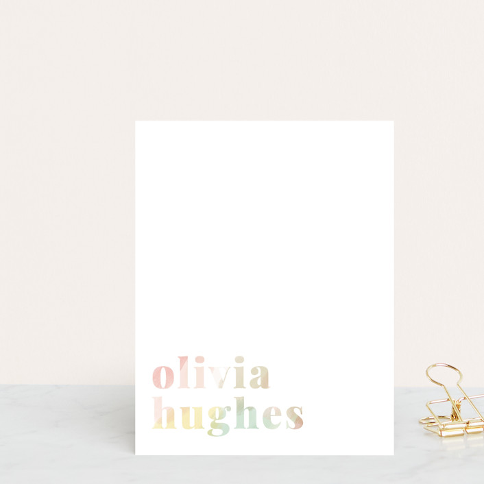 hue Personalized Stationery by Sara Hicks Malone Minted