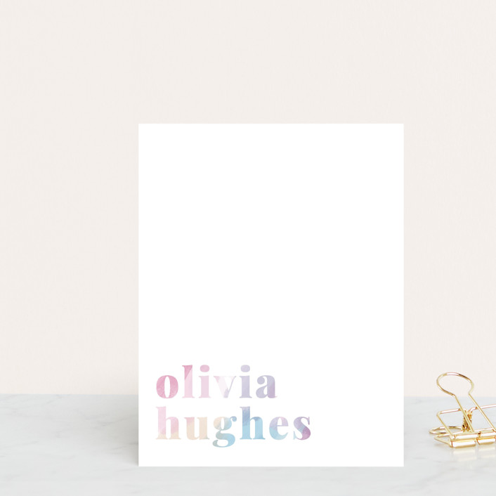 hue Personalized Stationery by Sara Hicks Malone Minted