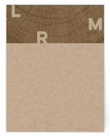 Ringed Monogram Personalized Stationery