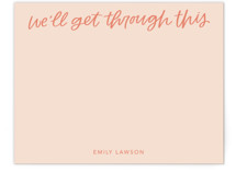 This is a orange mothers day gifts stationery by kbecca called We'll Get Through with standard printing on signature in 4.25x5.5.