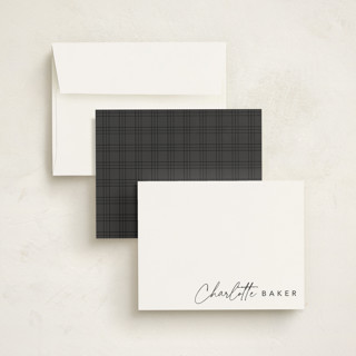 This is a evening personalized stationery thank you cards with standard by Stacey Meacham called quick signature printing on signature in 4.25x5.5