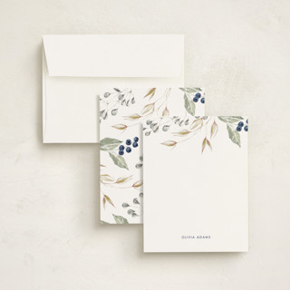 This is a natural personalized stationery thank you cards with standard by Ekaterina Romanova called happy dreams printing on signature in 4.25x5.5