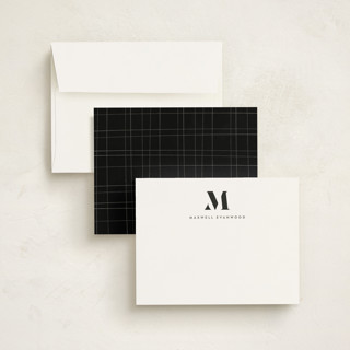 This is a ice personalized stationery thank you cards with standard by chocomocacino called sigma printing on signature in 4.25x5.5