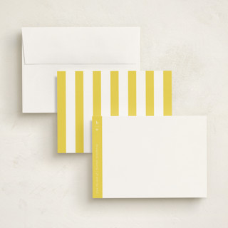 This is a lemonade personalized stationery thank you cards with standard by Alexandra Cohn called sidebar printing on signature in 5x7