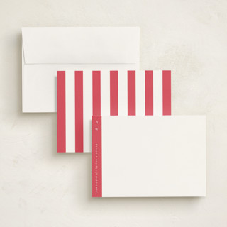 This is a convertible personalized stationery thank you cards with standard by Alexandra Cohn called sidebar printing on signature in 5x7