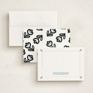 This is a sky personalized stationery thank you cards with standard by Corrie Autrey called simply sweet note printing on signature in 5x7