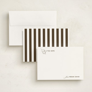 This is a whiskey personalized stationery thank you cards with standard by Megan Davis called dirty martini printing on signature in 5x7