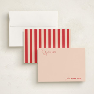 This is a tomato personalized stationery thank you cards with standard by Megan Davis called dirty martini printing on signature in 5x7