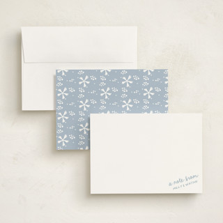 This is a sky personalized stationery thank you cards with standard by Jelena Vuletic called imprint printing on signature in 5x7