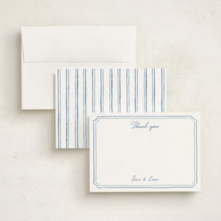 This is a neptune personalized stationery thank you cards with standard by Cass Loh called handwritten printing on signature in 5x7