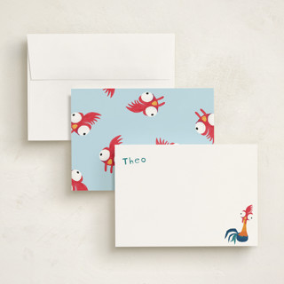 This is a cotton personalized stationery thank you cards with standard by Kristen Knechtel called disney's moana hei hei printing on signature in 5x7