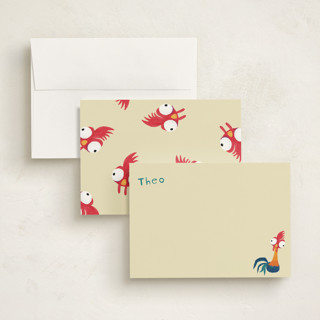 This is a sunshine personalized stationery thank you cards with standard by Kristen Knechtel called disney's moana hei hei printing on signature in 5x7