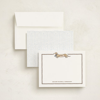 This is a sky personalized stationery thank you cards with standard by Pati Cascino called canino printing on signature in 5x7