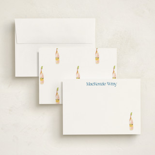 This is a ice personalized stationery thank you cards with standard by Baumbirdy called ranch water printing on signature in 5x7