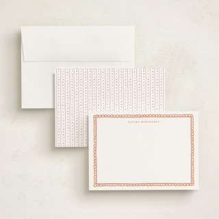 This is a flame personalized stationery thank you cards with standard by Pati Cascino called forli printing on signature in 5x7