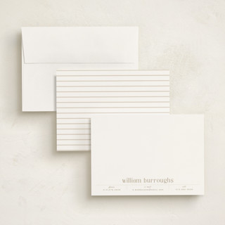 This is a topaz personalized stationery thank you cards with standard by Alexandra Cohn called record printing on signature in 5x7