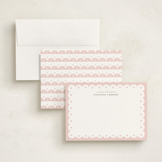 This is a blush personalized stationery thank you cards with standard by Shirley Lin Schneider called southern charm printing on signature in 5x7
