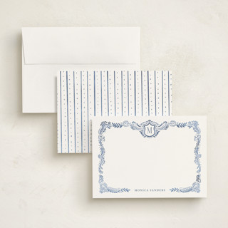 This is a bluebell personalized stationery thank you cards with standard by Petra Kern called fresco printing on signature in 5x7