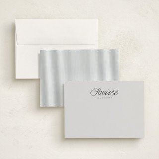 This is a frost personalized stationery thank you cards with standard by chocomocacino called fondente printing on signature in 5x7