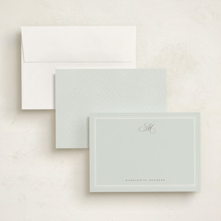 This is a robin’s egg personalized stationery thank you cards with standard by chocomocacino called giaourti printing on signature in 5x7