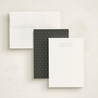 This is a noir personalized stationery thank you cards with standard by Sara Hicks Malone called the edit printing on signature in 5x7