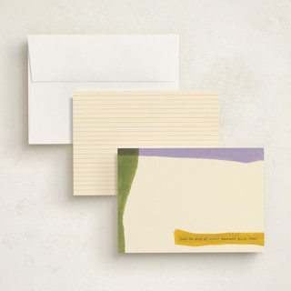 This is a gems personalized stationery thank you cards with standard by Pati Cascino called landscape notes printing on signature in 5x7