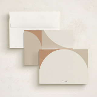 This is a coffee personalized stationery thank you cards with standard by elithing called arch printing on signature in 5x7