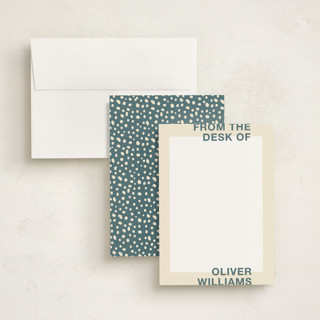 This is a ocean personalized stationery thank you cards with standard by Owl and Toad called boldish printing on signature in 5x7