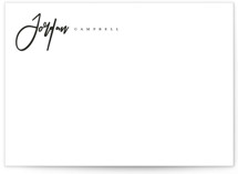 This is a black personalized stationery thank you card by peony papeterie called Classic Script with standard printing on signature in 5x7.