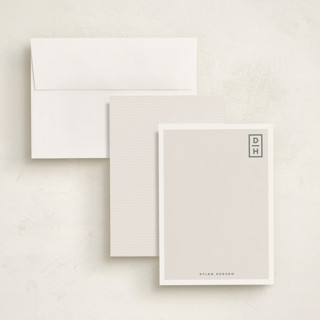 This is a cinders personalized stationery thank you cards with standard by Sara Hicks Malone called cornered printing on signature in 5x7