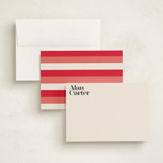 This is a latte personalized stationery thank you cards with standard by Lori Wemple called simple bold name printing on signature in 5x7