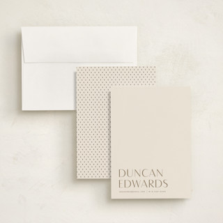 This is a golden personalized stationery thank you cards with standard by Sara Hicks Malone called classic printing on signature in 5x7