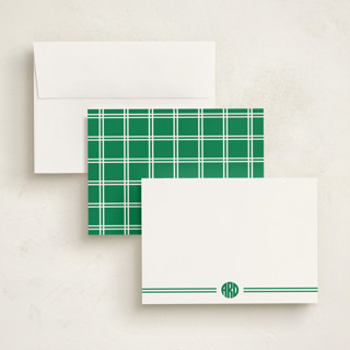 This is a kelly personalized stationery thank you cards with standard by Jenna Holcomb called circled printing on signature in 5x7