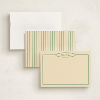 This is a turf personalized stationery thank you cards with standard by Natalie Rae called the oval printing on signature in 5x7