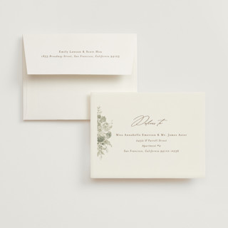 This is a forest wedding thank you cards with foil pressed by Chris Griffith called bridal sprinkle printing on strathmore in standard