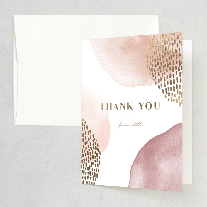 mod pops foil pressed bridal shower thank you cards by silverscreen studio minted mod pops foil pressed